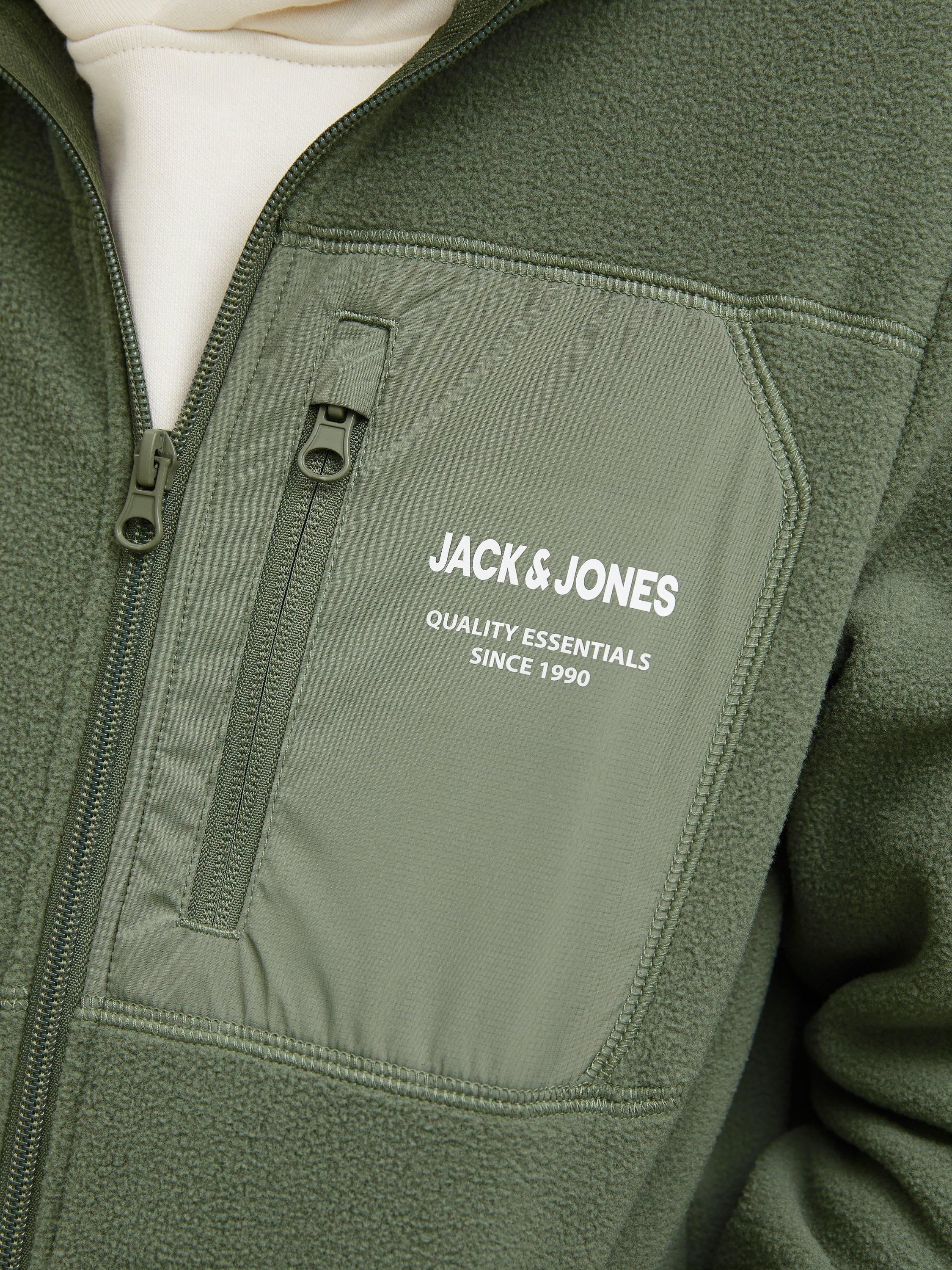 Product image 5 of 6, which shows Jack & Jones Kids' Fleece Zip-Up Jacket, Agave Green, 8 years