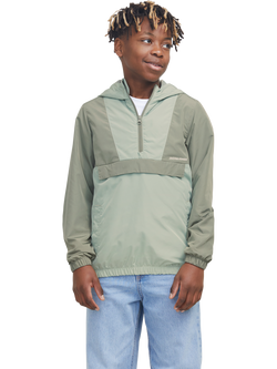 Jack & Jones Kids' Windbreaker Anorak, Iceberg Green, Iceberg Green