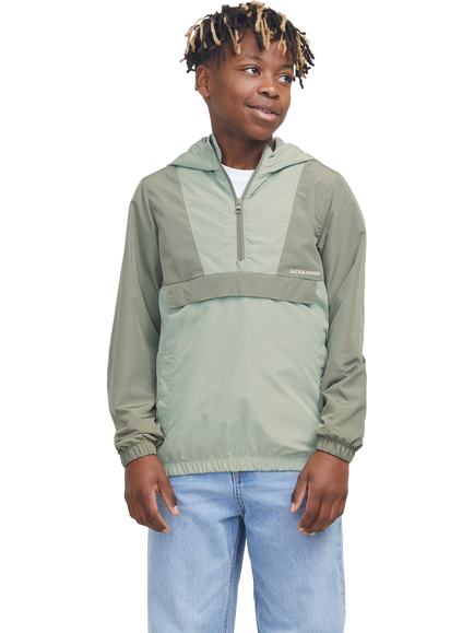 Jack & Jones Kids' Windbreaker Anorak, Iceberg Green, Iceberg Green
