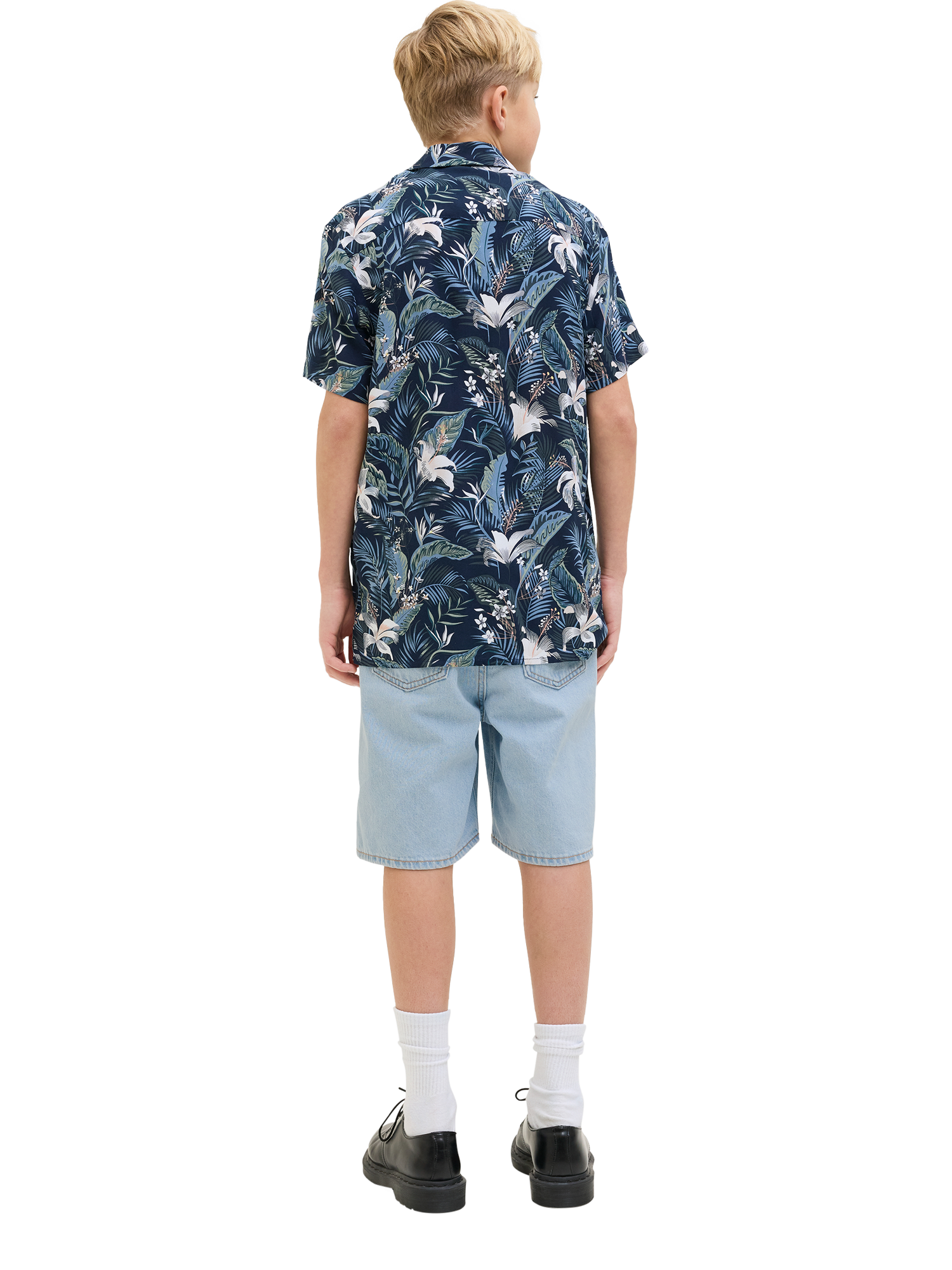 Product image 4 of 6, which shows Jack & Jones Kids' Tony Denim Shorts, Blue Denim, 8 years