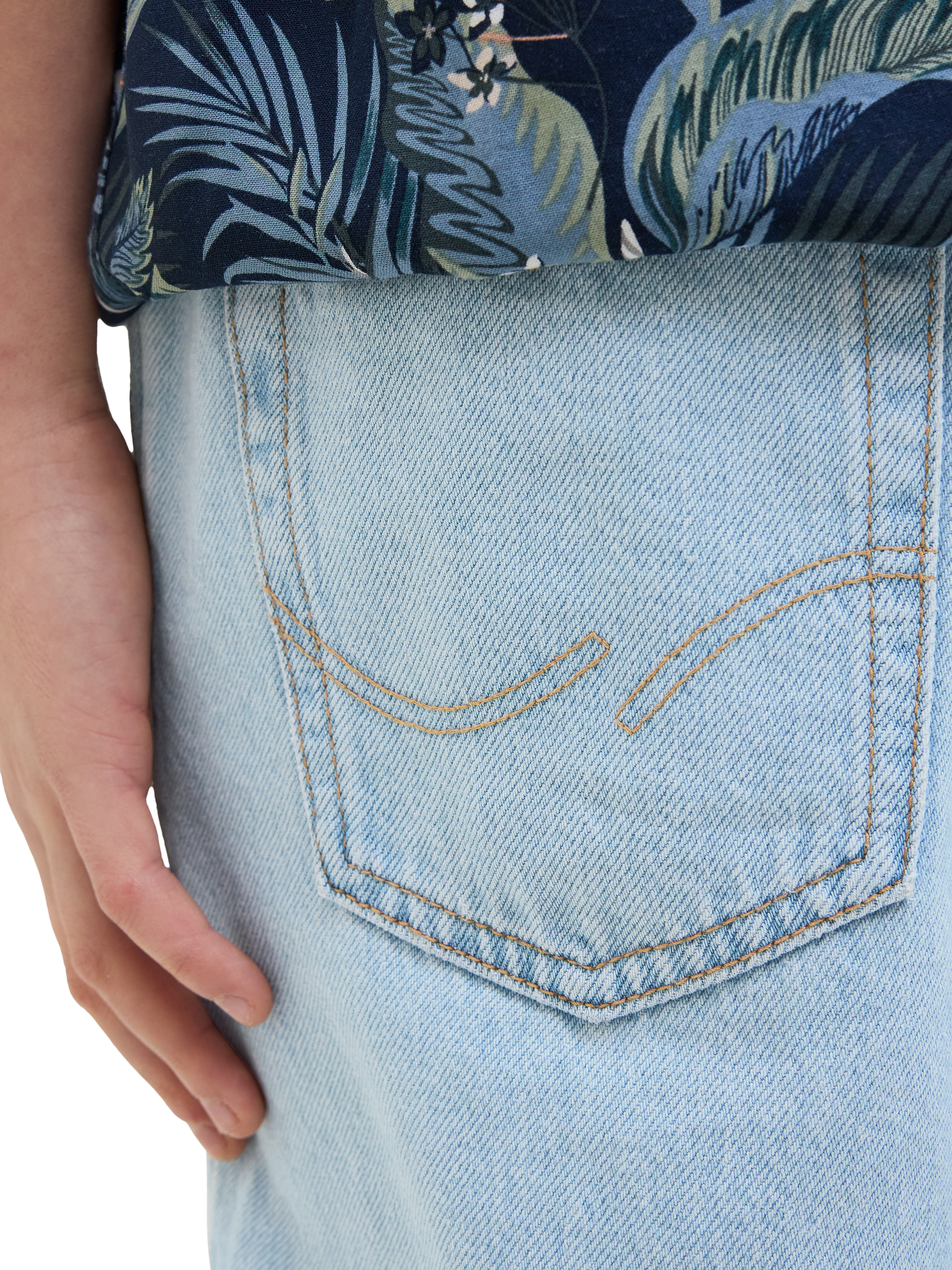 Product image 5 of 6, which shows Jack & Jones Kids' Tony Denim Shorts, Blue Denim, 8 years