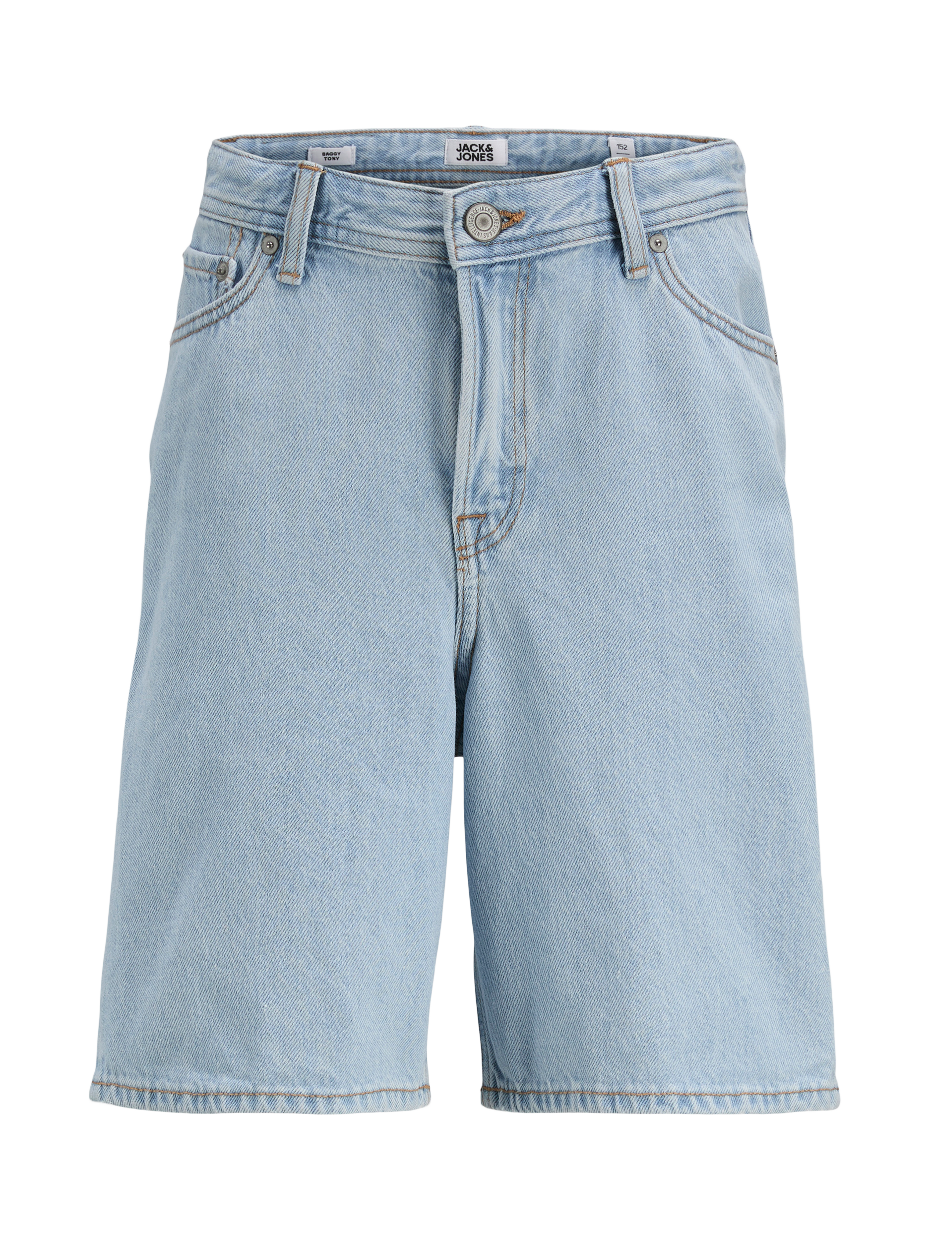 Product image 6 of 6, which shows Jack & Jones Kids' Tony Denim Shorts, Blue Denim, 8 years