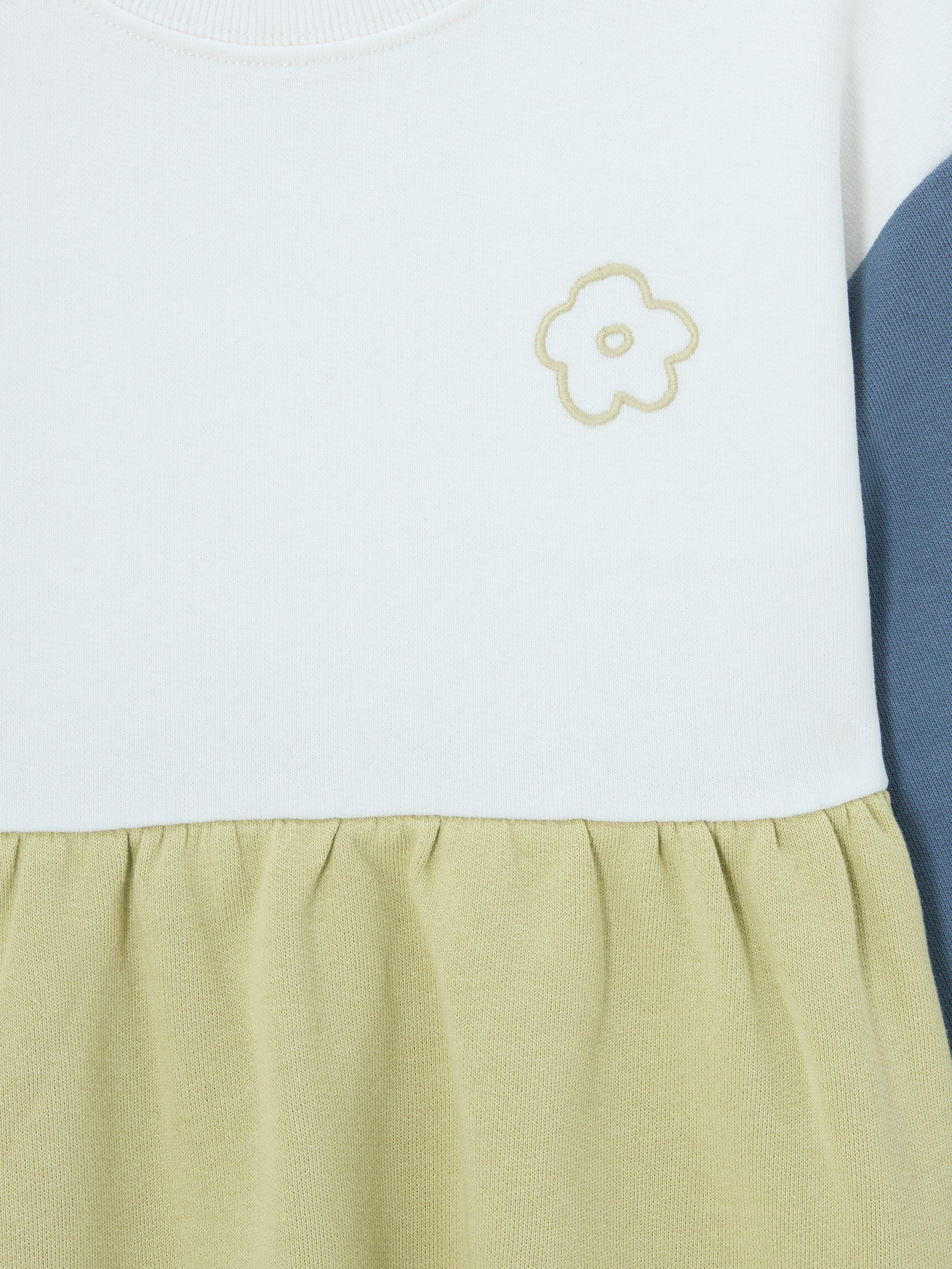 Product image 5 of 7, which shows John Lewis ANYDAY Kids' Colour Block Sweat Dress, Multi, 2 years