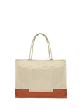 RATION.L R-ESPECT Cotton Canvas Tote Bag, Natural