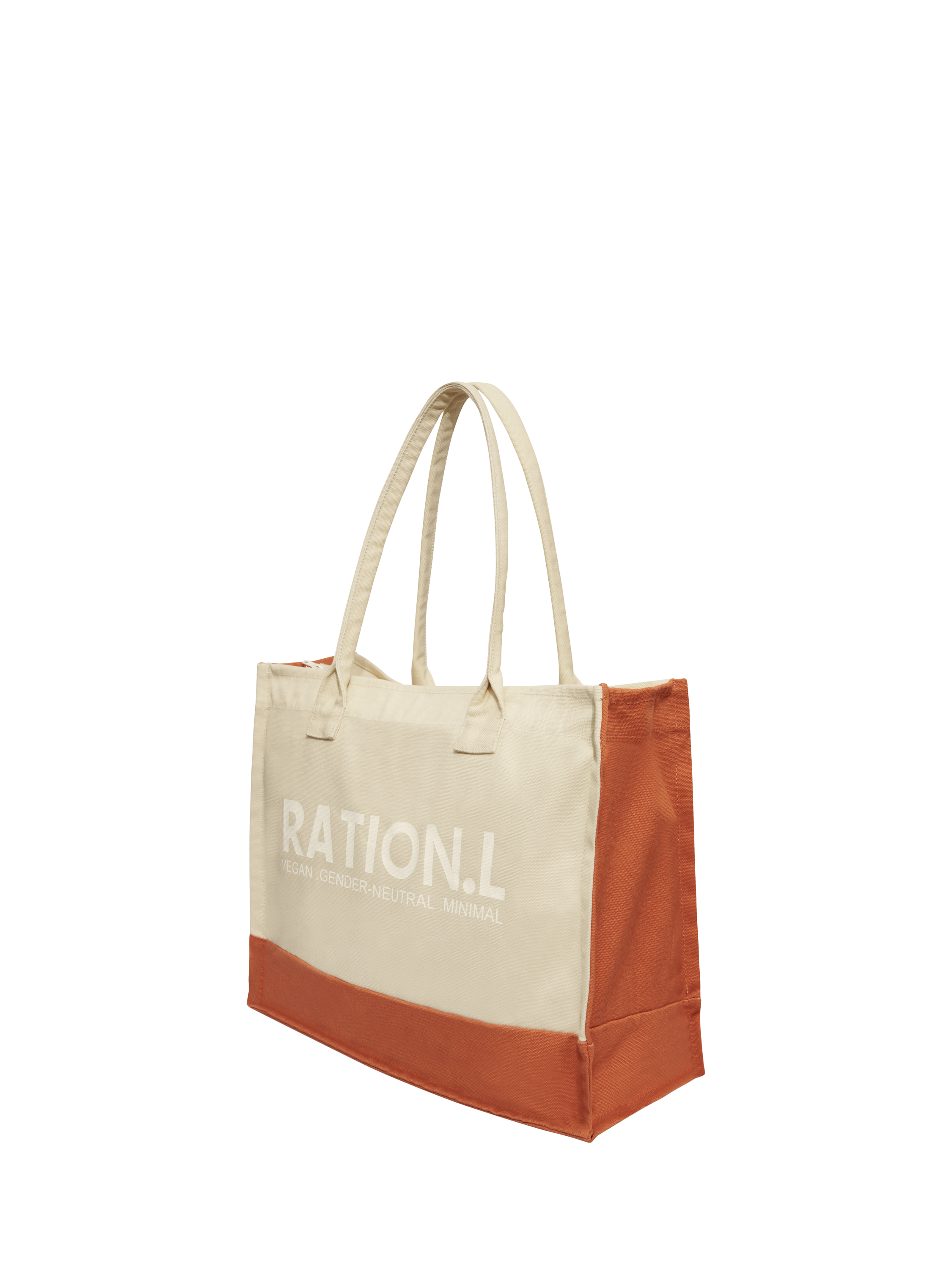 Product image 3 of 4, which shows RATION.L R-ESPECT Cotton Canvas Tote Bag, Natural