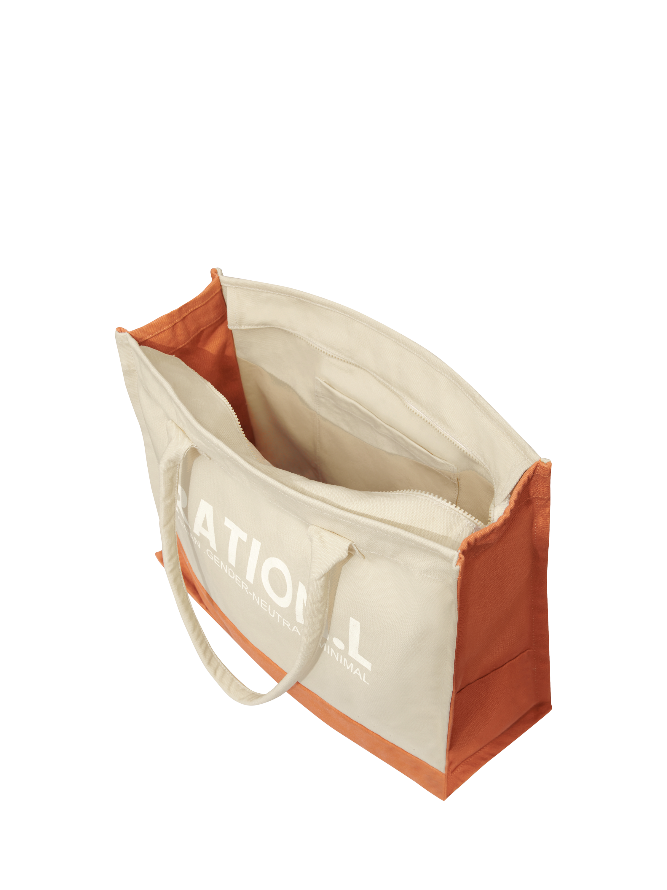 Product image 4 of 4, which shows RATION.L R-ESPECT Cotton Canvas Tote Bag, Natural