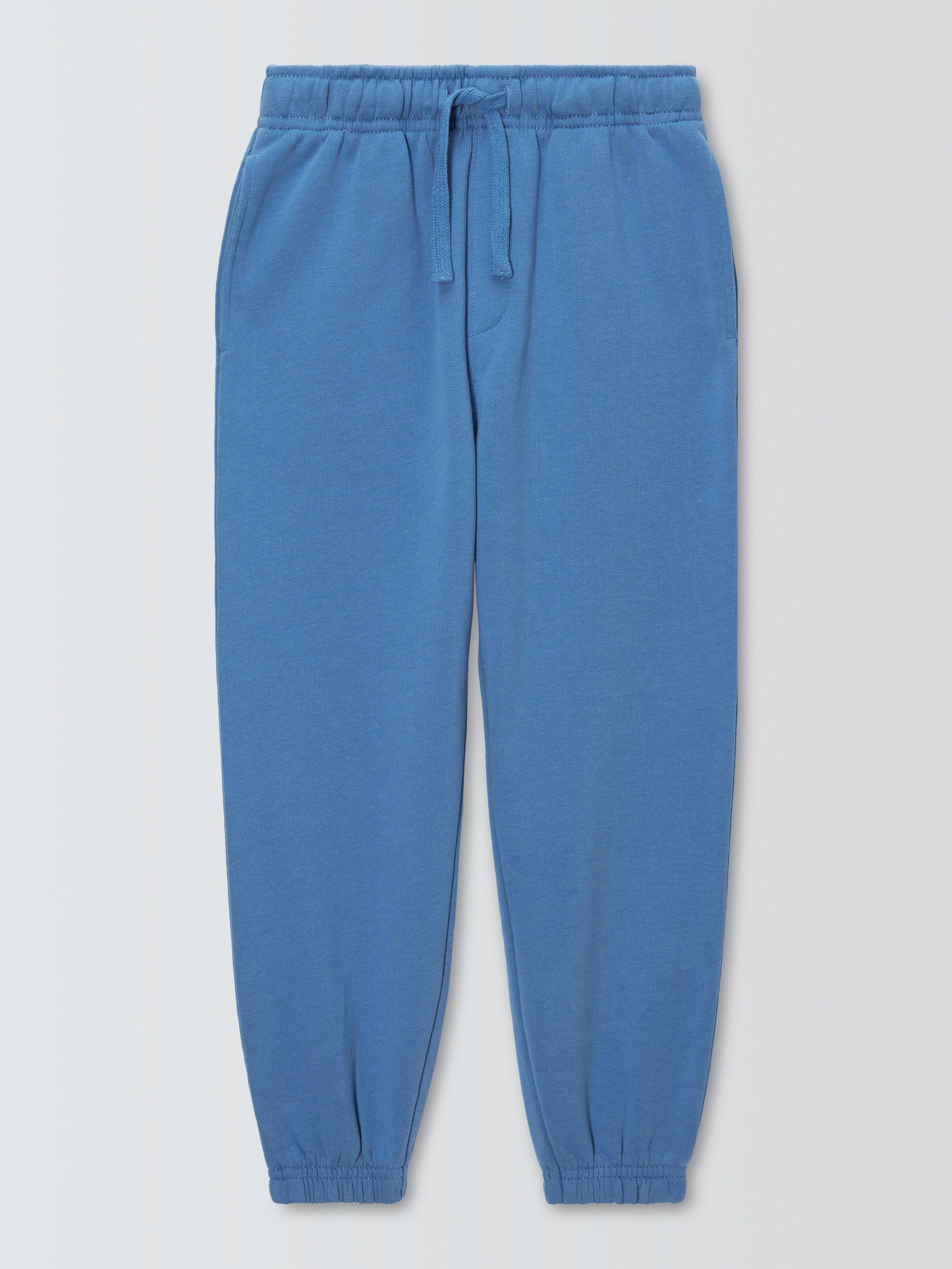 Product image 3 of 7, which shows John Lewis ANYDAY Kids' Tapered Jersey Joggers, Wedgewood Blue, 3 years