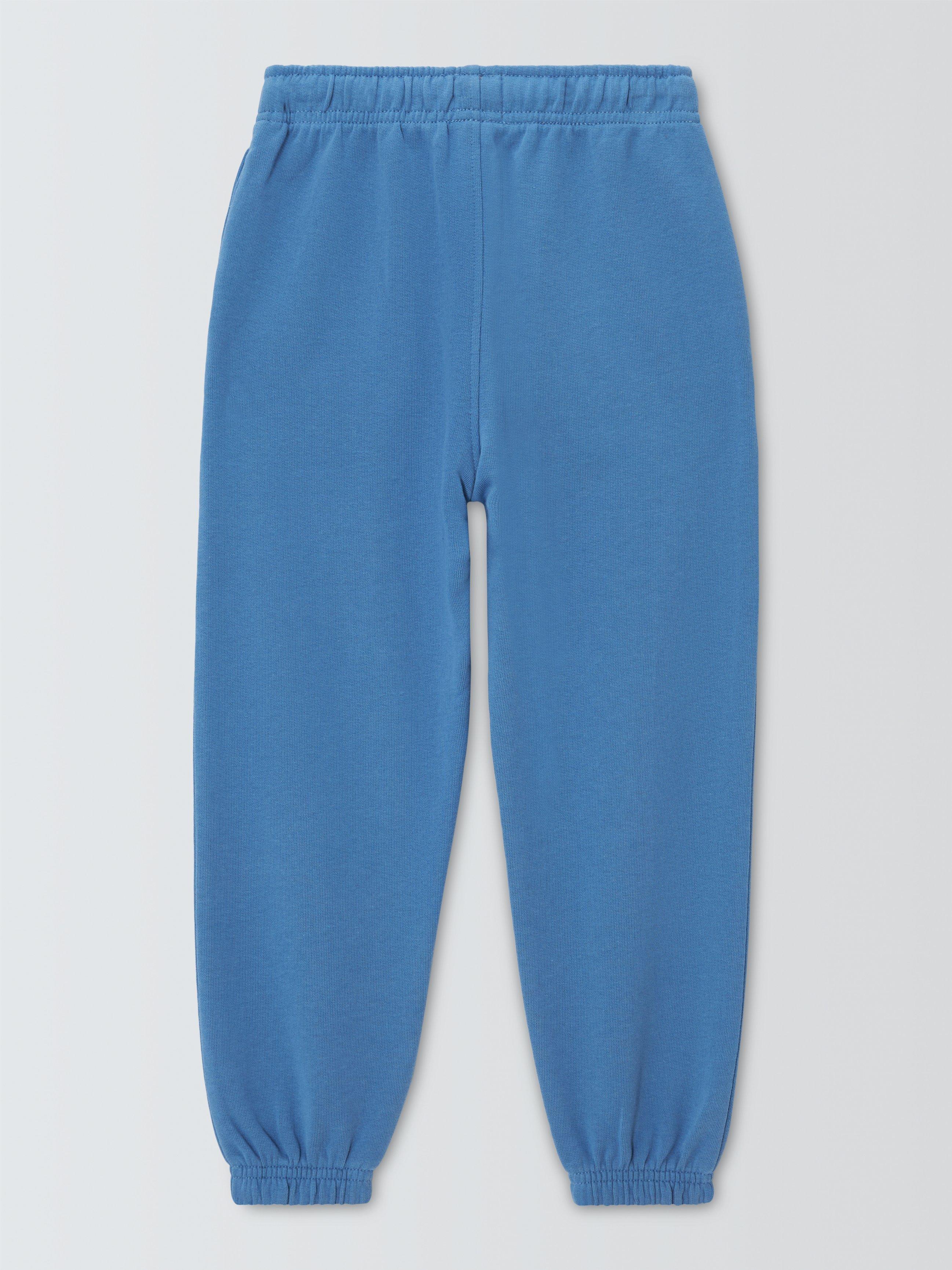 Product image 4 of 7, which shows John Lewis ANYDAY Kids' Tapered Jersey Joggers, Wedgewood Blue, 3 years
