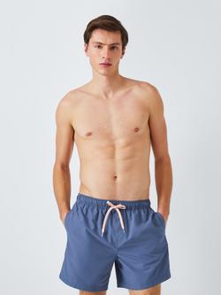 John Lewis Recycled Polyester Plain Swim Shorts, Navy, Navy