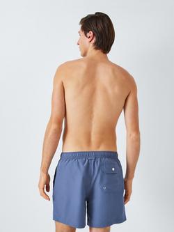 John Lewis Recycled Polyester Plain Swim Shorts, Navy - view 2, Navy