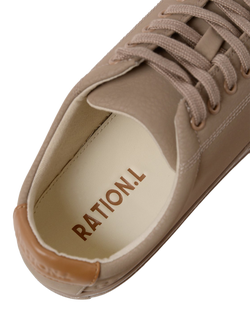 RATION.L R-KIND Unisex Vegan Eco PU Trainers, Pluto Putty - view 2, Pluto Putty