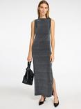 Selected Slfanita Twisted Ankle Length Dress, Silver