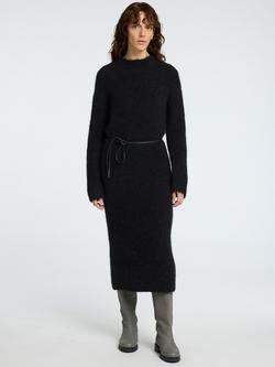 Selected Gabella Wool Blend Jumper Dress, Black, Black