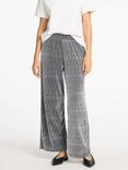 Selected Anita Tinni High Waisted Trousers, Black/Grey