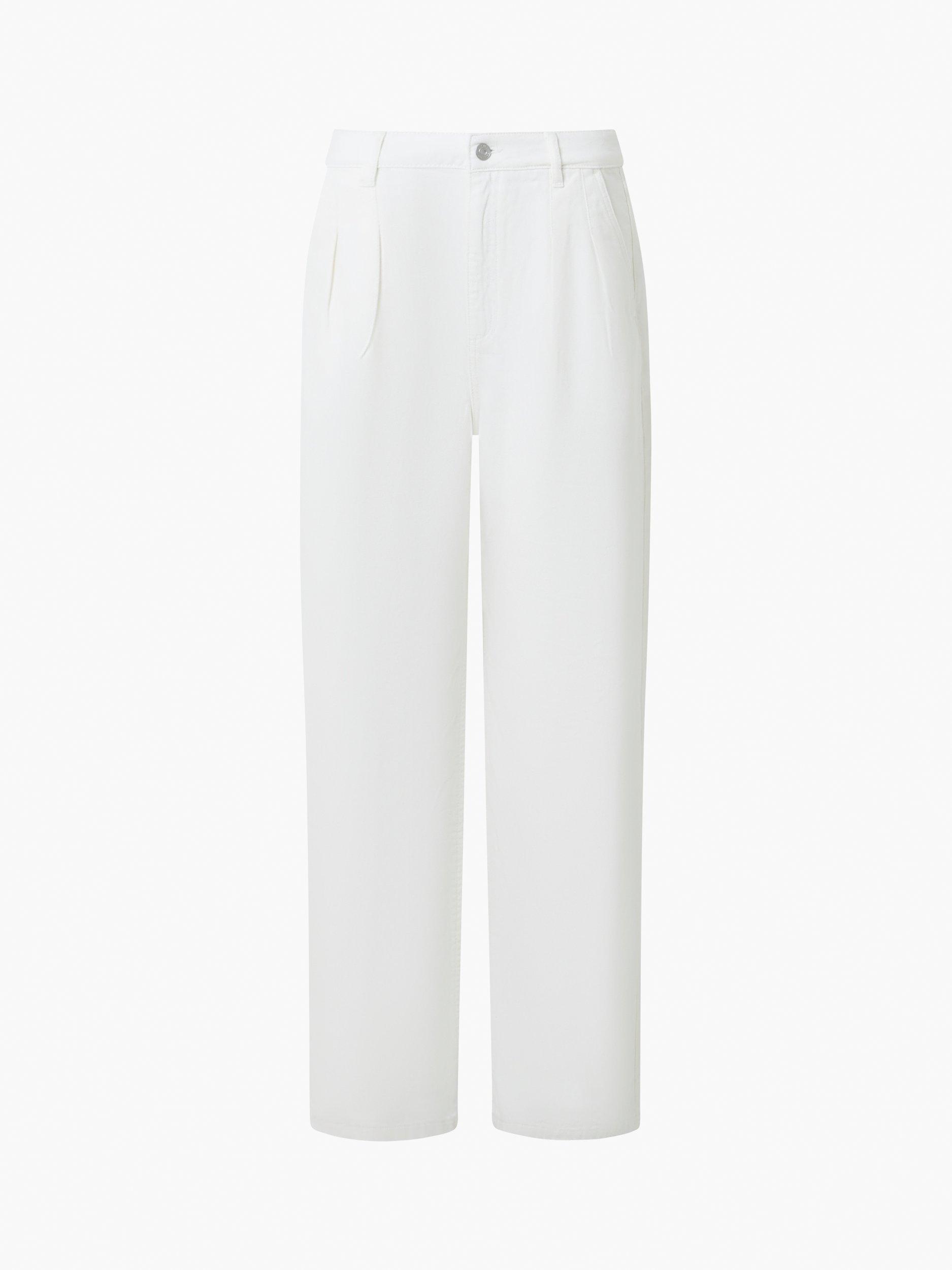 Product image 1 of 4, which shows French Connection Finley Wide Leg Jeans, Ecru, 18