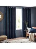 Yard Heavy Chenille Lined Eyelet Curtains