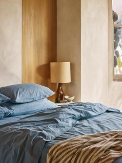 Piglet in Bed Washed Cotton Percale Bedding - view 2, Cove Blue