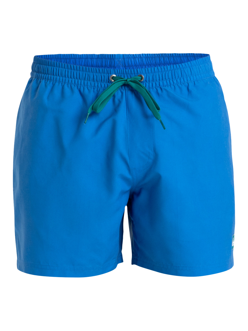 Product image 1 of 7, which shows Quiksilver Everyday Solid Volley 15" Swim Shorts, Nebulas Blue, S
