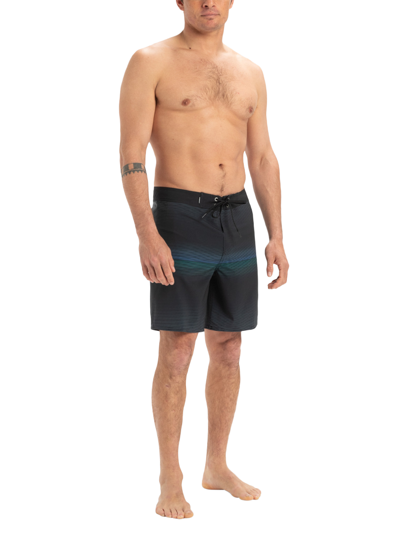 Product image 4 of 7, which shows Quiksilver Surfsilk 18" Board Shorts, Black/Multi, S