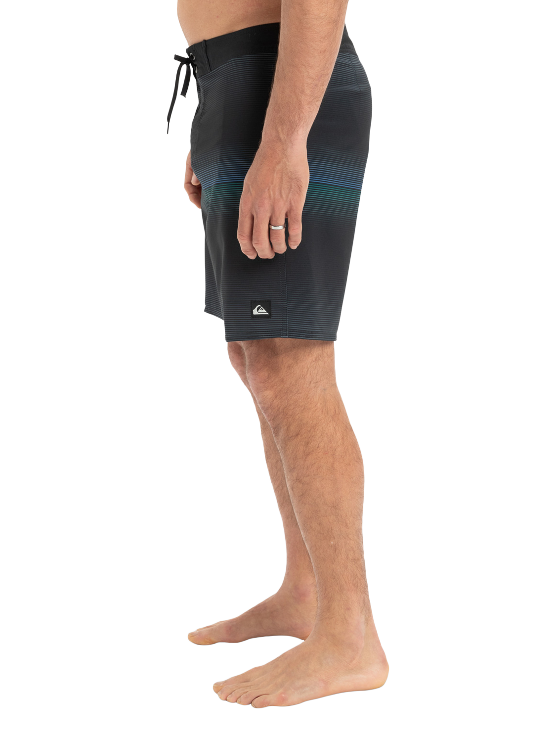 Product image 5 of 7, which shows Quiksilver Surfsilk 18" Board Shorts, Black/Multi, S