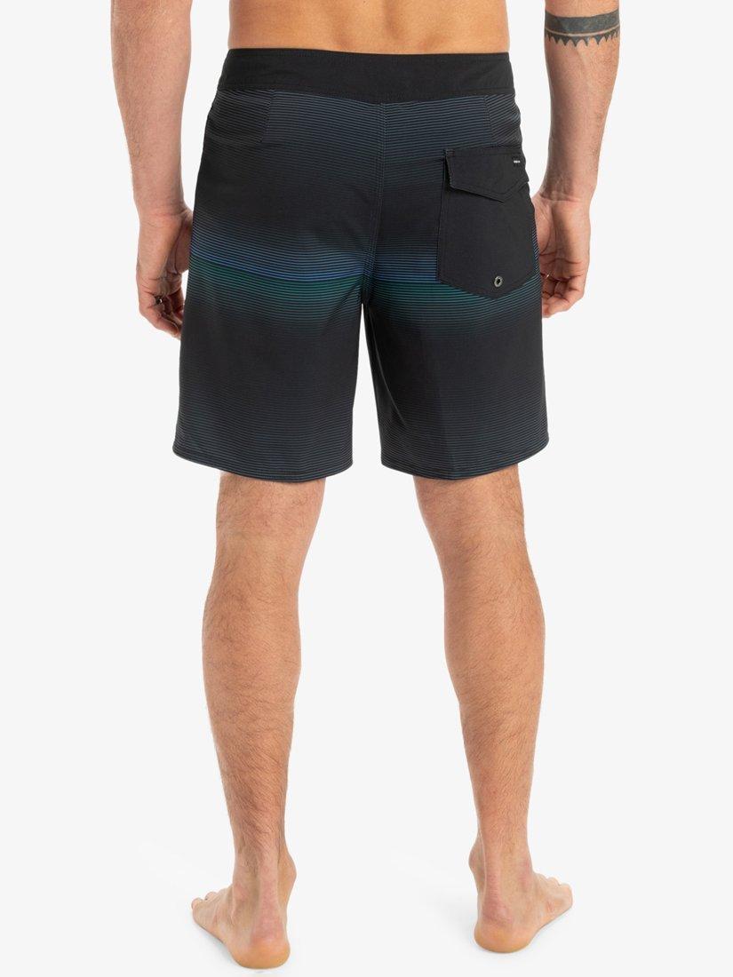 Product image 7 of 7, which shows Quiksilver Surfsilk 18" Board Shorts, Black/Multi, S