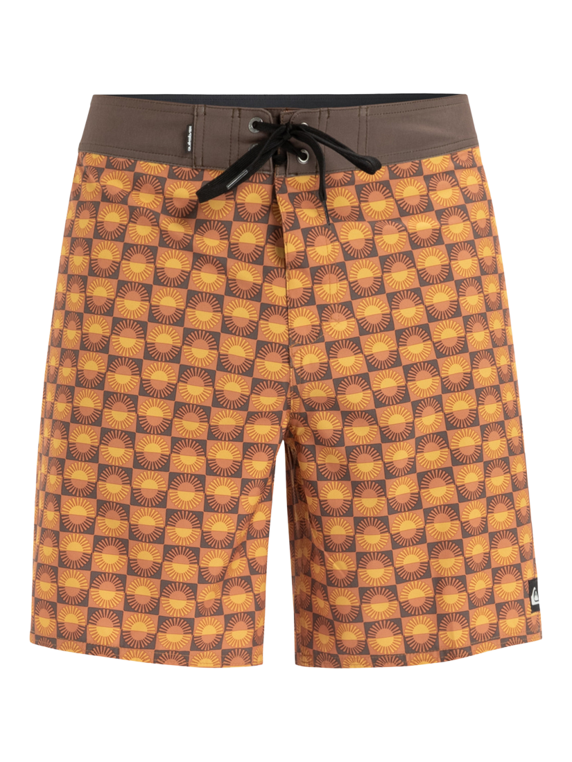Product image 1 of 6, which shows Quiksilver Surfsilk 18" Board Shorts, Florever Bran, S