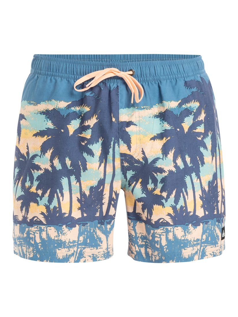 Product image 1 of 7, which shows Quiksilver Everyday Straight Volley 15" Swim Shorts, Coronet Blue, S