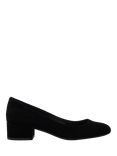 Dune London Bracket Wide Fit Suede Heeled Courts