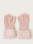 Monsoon Kids' Flower Princess Gloves, Pink