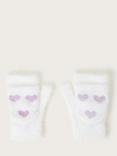 Monsoon Kids' Neon Hearts Flip Top Mittens, Multi