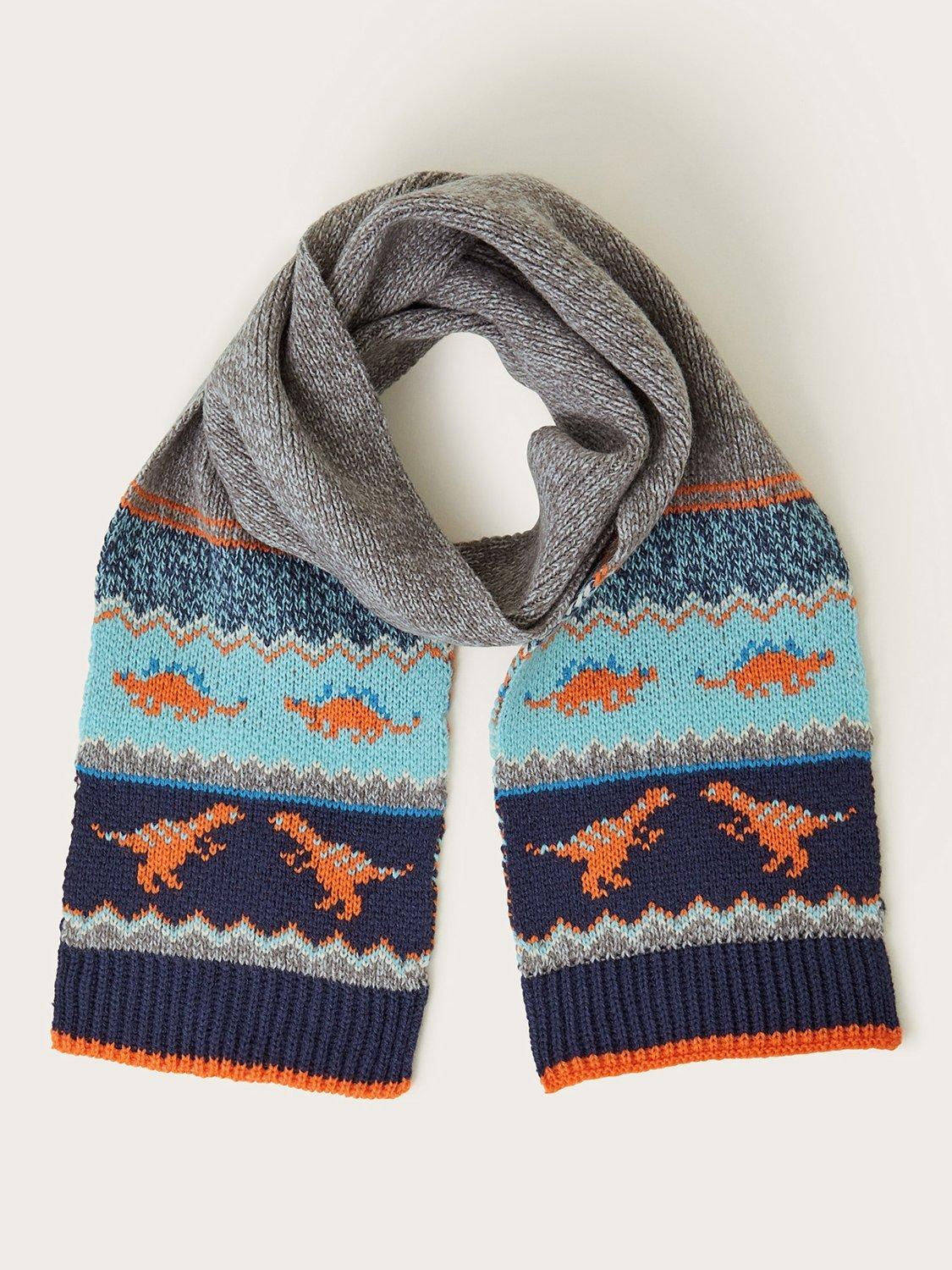 Monsoon Kids Novelty Dinosaur Scarf Multi