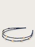 Monsoon Kids' Sparkly Star Headband, Navy