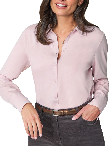 Pure Collection Jersey Shirt, Pink