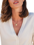Pure Collection V-Neck Cashmere Cardigan, Soft White
