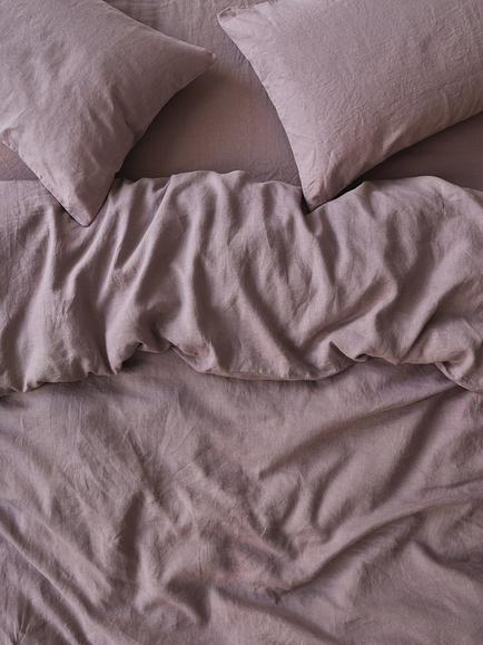 Piglet in Bed Linen Blend Bedding, Elderberry