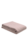 Piglet in Bed Gingham Linen Blend Bedding, Elderberry