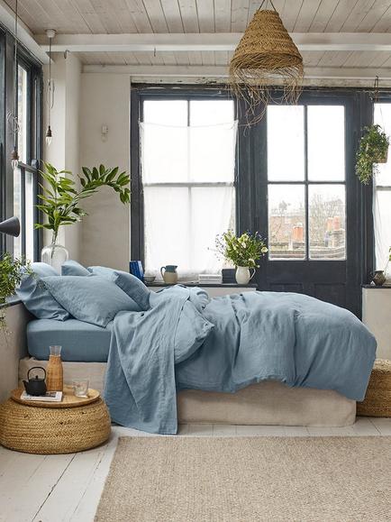 Piglet in Bed Linen Blend Bedding - view 2, Dusk Blue