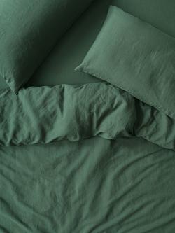 Piglet in Bed Linen Blend Bedding, Elm Green
