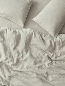 Piglet in Bed Plain Linen Bedding - view 2, Oatmeal