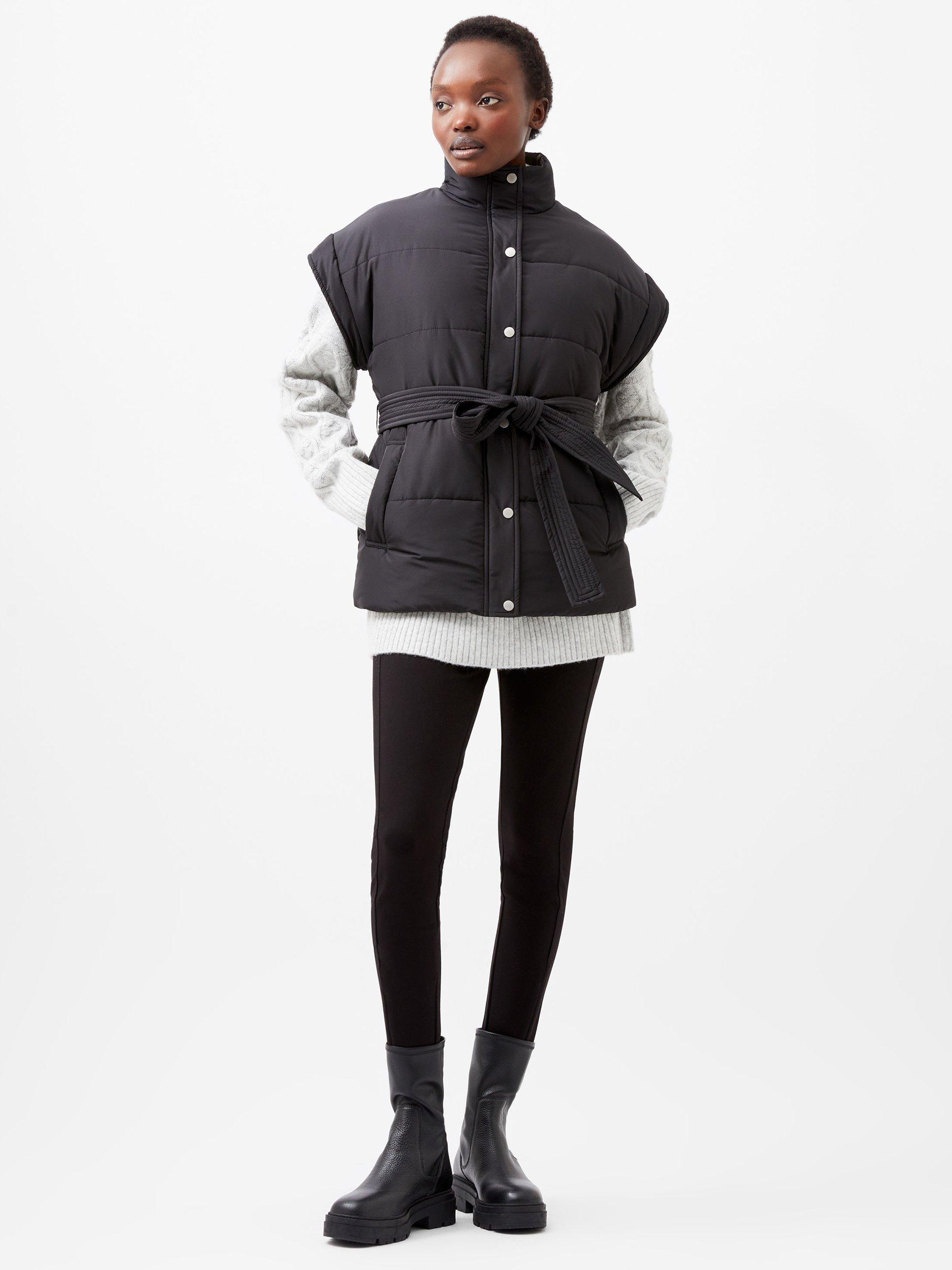 French Connection Auden Puffer Gilet, Blackout