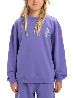 Quiksilver Kids' Spin Cycle Crew Jumper, Dusted Peri, Dusted Peri