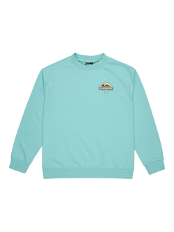 Quiksilver Kids' Spin Cycle Crew Jumper, Aqua Sky, Aqua Sky
