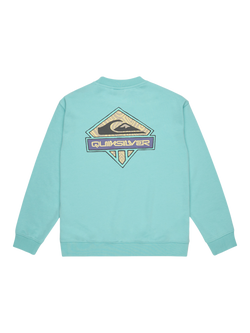 Quiksilver Kids' Spin Cycle Crew Jumper, Aqua Sky - view 2, Aqua Sky