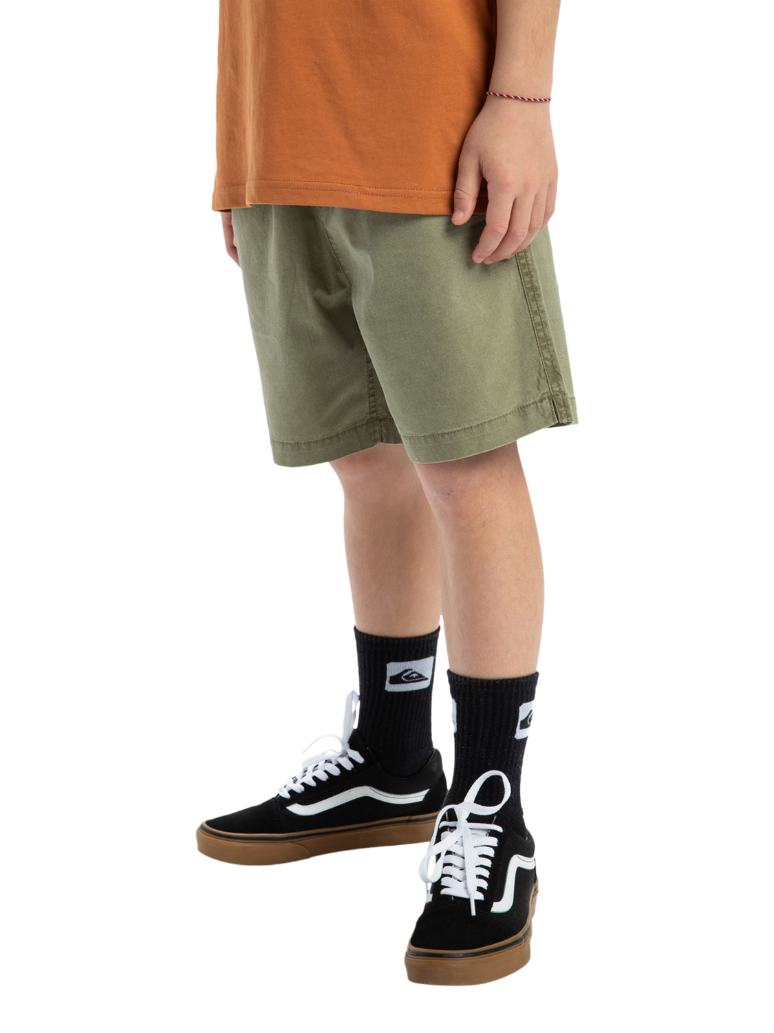 Product image 6 of 8, which shows Quiksilver Kids' Taxer Youth Shorts, Aloe, 8 years