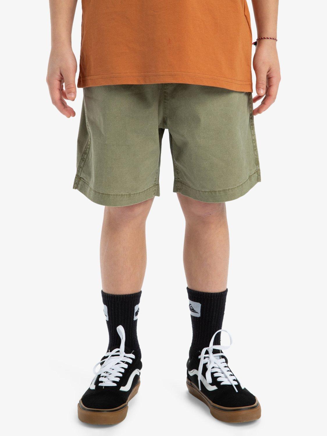 Product image 7 of 8, which shows Quiksilver Kids' Taxer Youth Shorts, Aloe, 8 years