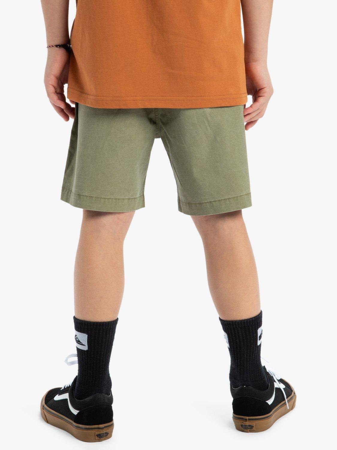 Product image 8 of 8, which shows Quiksilver Kids' Taxer Youth Shorts, Aloe, 8 years