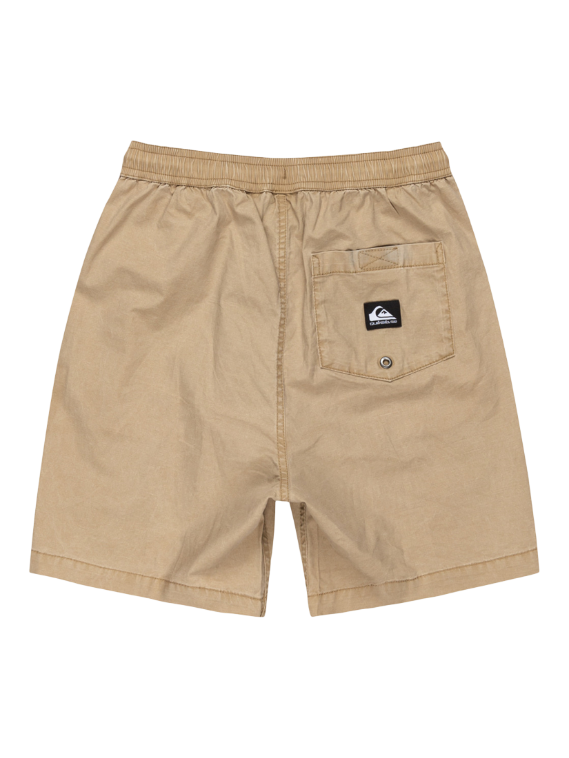 Product image 2 of 8, which shows Quiksilver Kids' Taxer Elasticated Waist Shorts, Khaki, 10 years
