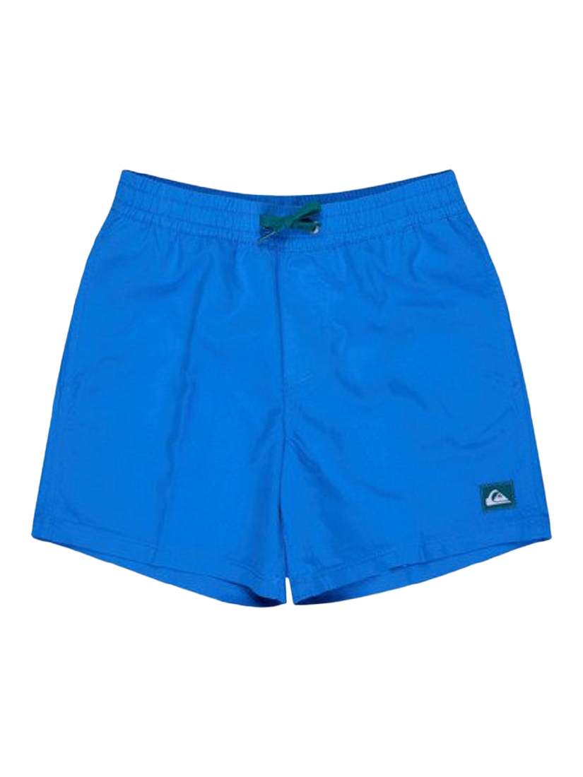 Product image 1 of 2, which shows Quiksilver Kids' Everyday Solid Volley 14" Swim Shorts, Nebulas Blue, 10 years