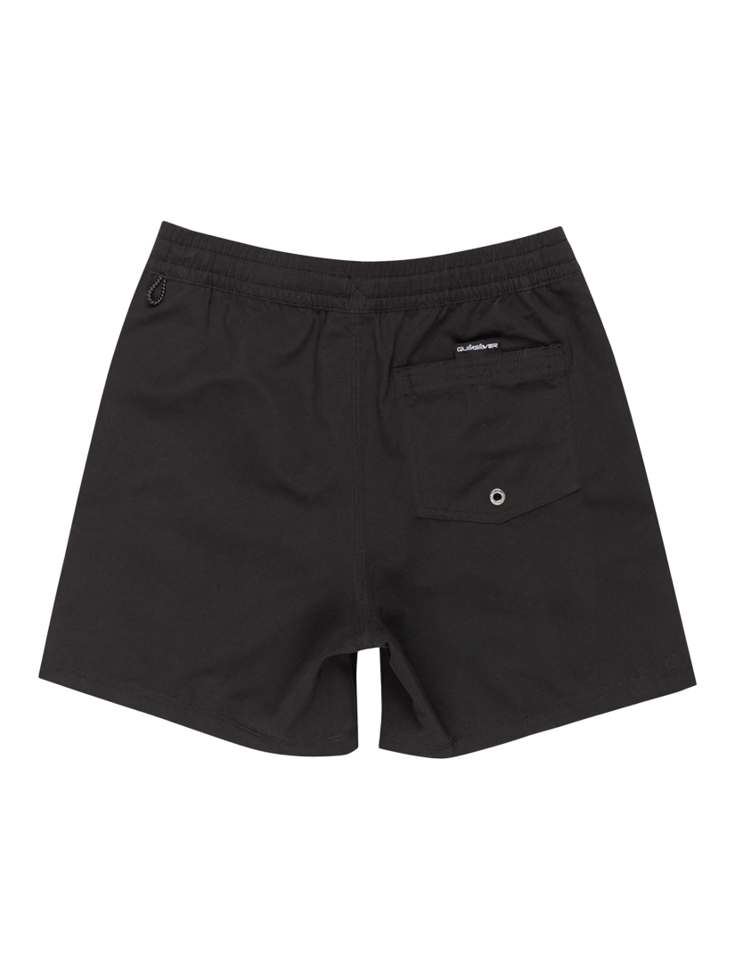 Product image 2 of 6, which shows Quiksilver Kids' Solid Volley Swim Shorts, Black, 8 years