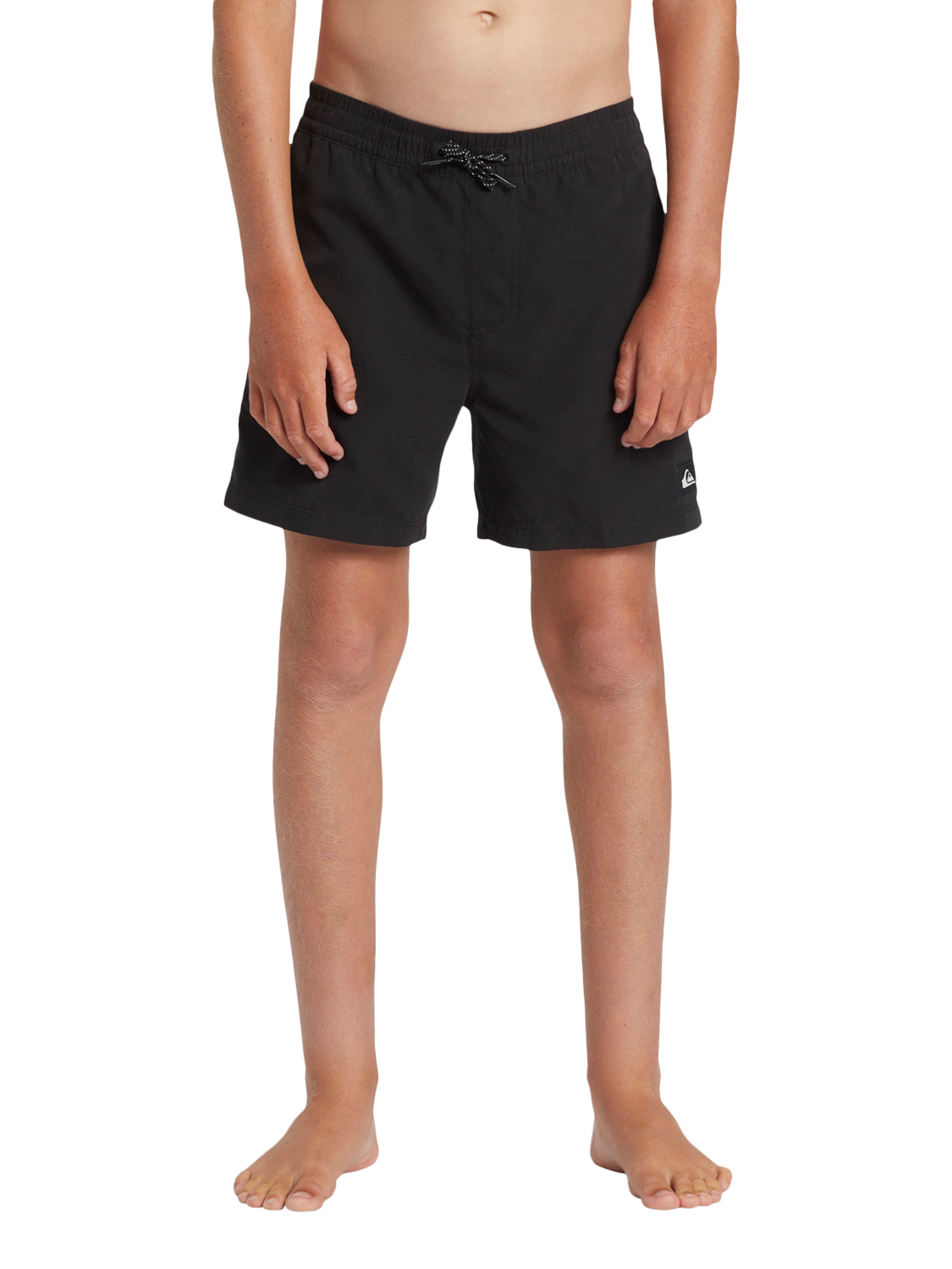 Product image 3 of 6, which shows Quiksilver Kids' Solid Volley Swim Shorts, Black, 8 years
